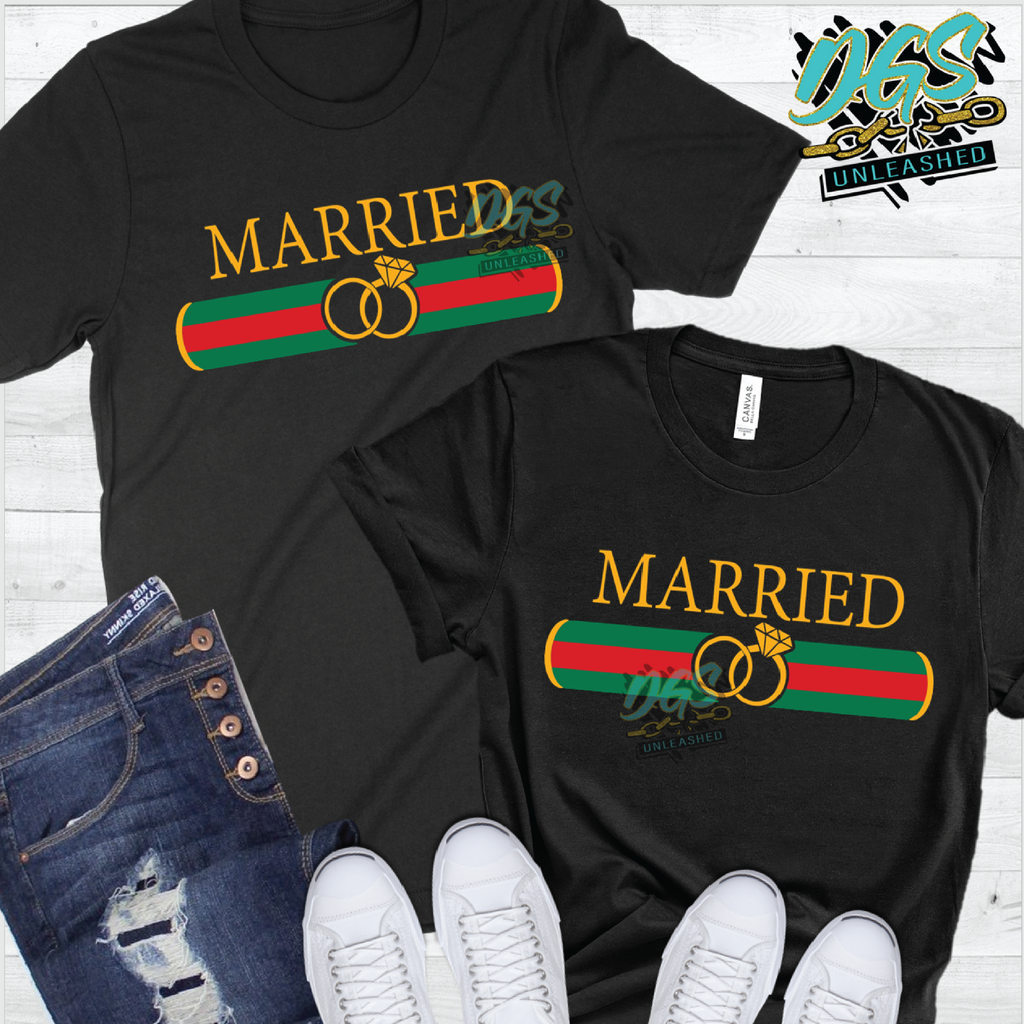 Gucci Inspired Married SVG, DXF, PNG, and EPS Cricut-Silhouette Instant Digital Download
