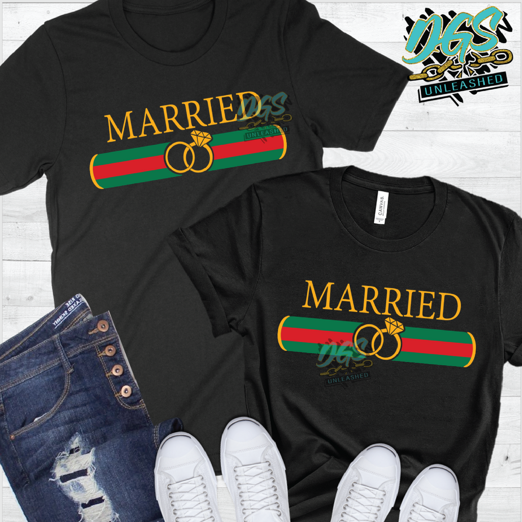 Gucci Inspired Married SVG DXF PNG and EPS Cricut Silhouette Instant Digital Download