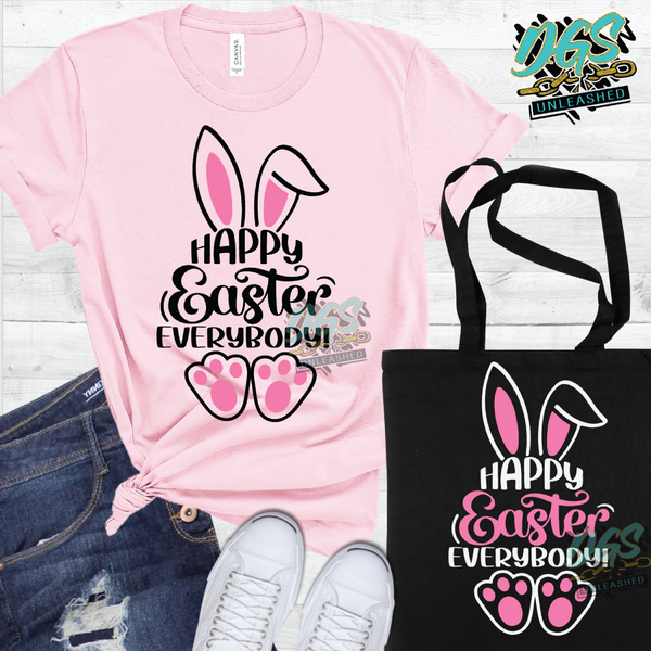 Happy Easter Everybody SVG, DXF, PNG, and EPS Cricut-Silhouette Instant Digital Download