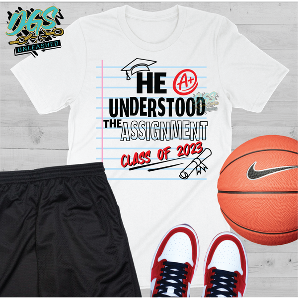 He Understood the Assignment 2023 SVG, DXF, PNG, and EPS Digital Files