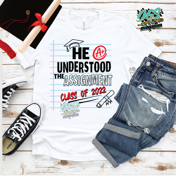 He Understood the Assignment 2022 SVG, DXF, PNG, and EPS Cricut-Silhouette Instant Digital Download