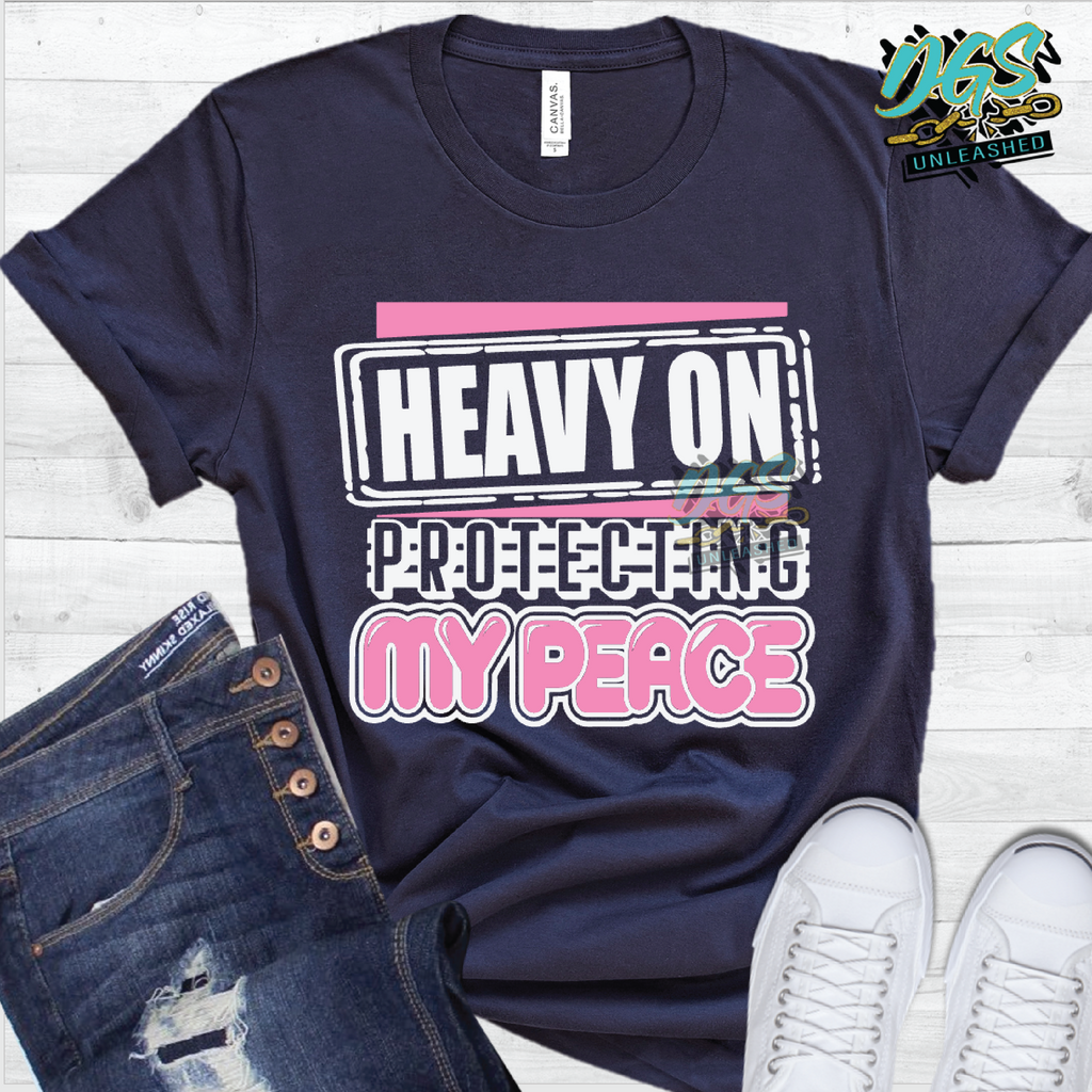 Heavy on Protecting My Peace SVG, DXF, PNG, and EPS Cricut-Silhouette Instant Digital Download