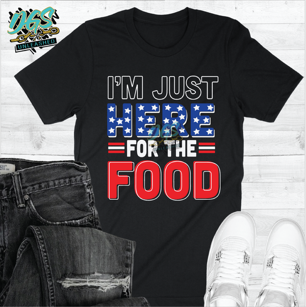 Here for the Food (4th) SVG, DXF, PNG, and EPS Cricut-Silhouette Instant Digital Download