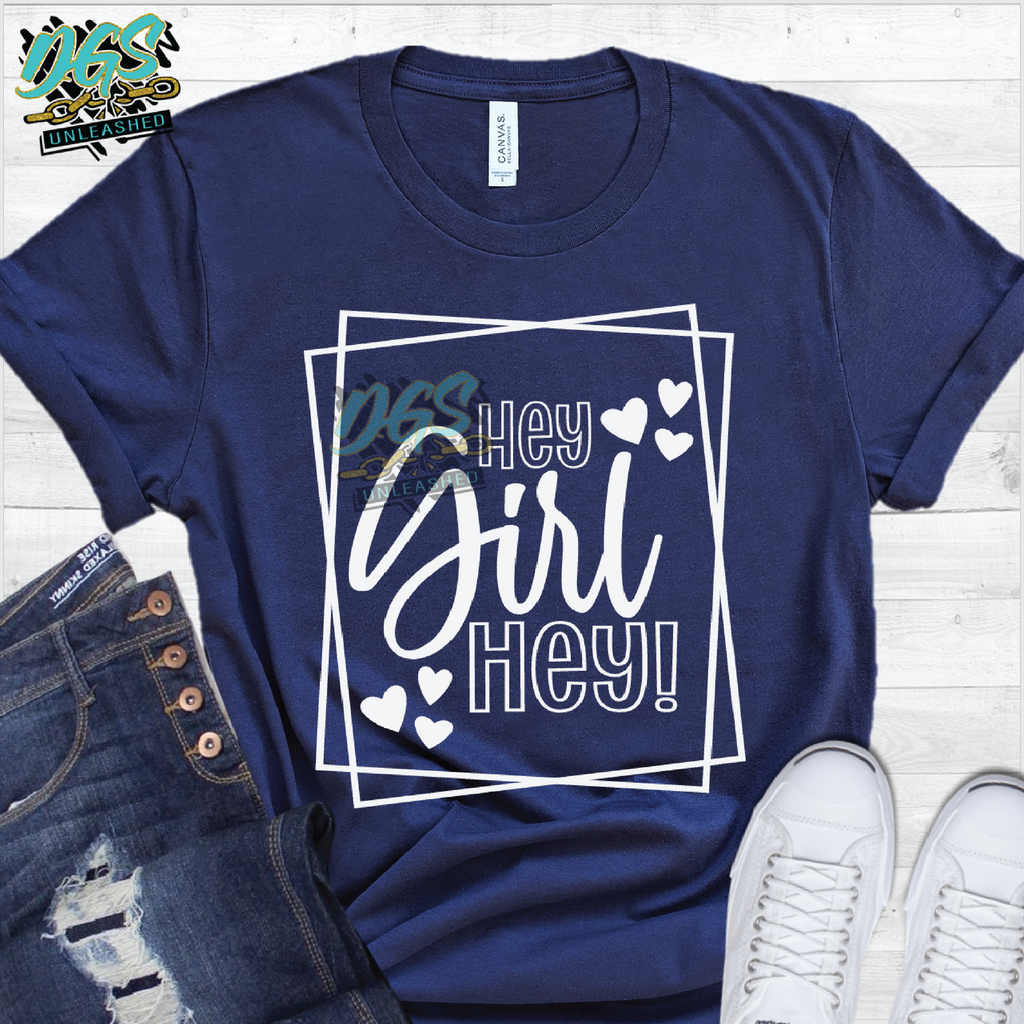 Hey Girl Hey SVG, DXF, PNG, and EPS Cricut-Silhouette Instant Download Digital