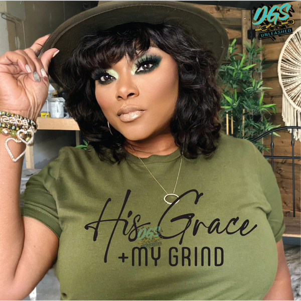 His Grace My Grind SVG, PNG, DXF, EPS-Instant Digital Download