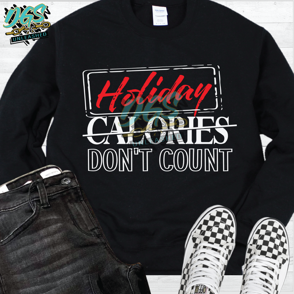 Holiday Calories Don't Count SVG, DXF, PNG, and EPS Digital Files
