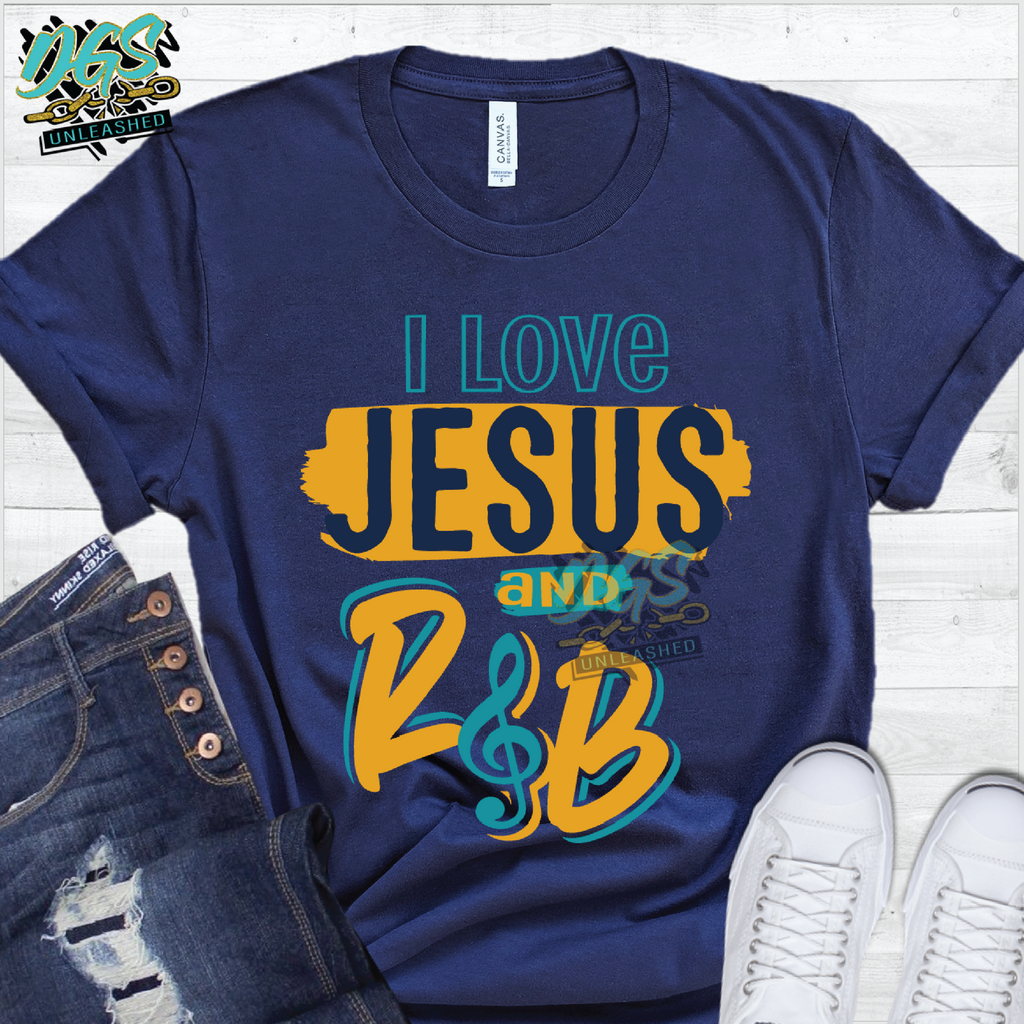 I Love Jesus and R&B SVG, DXF, PNG, and EPS Cricut-Silhouette Instant Digital Download