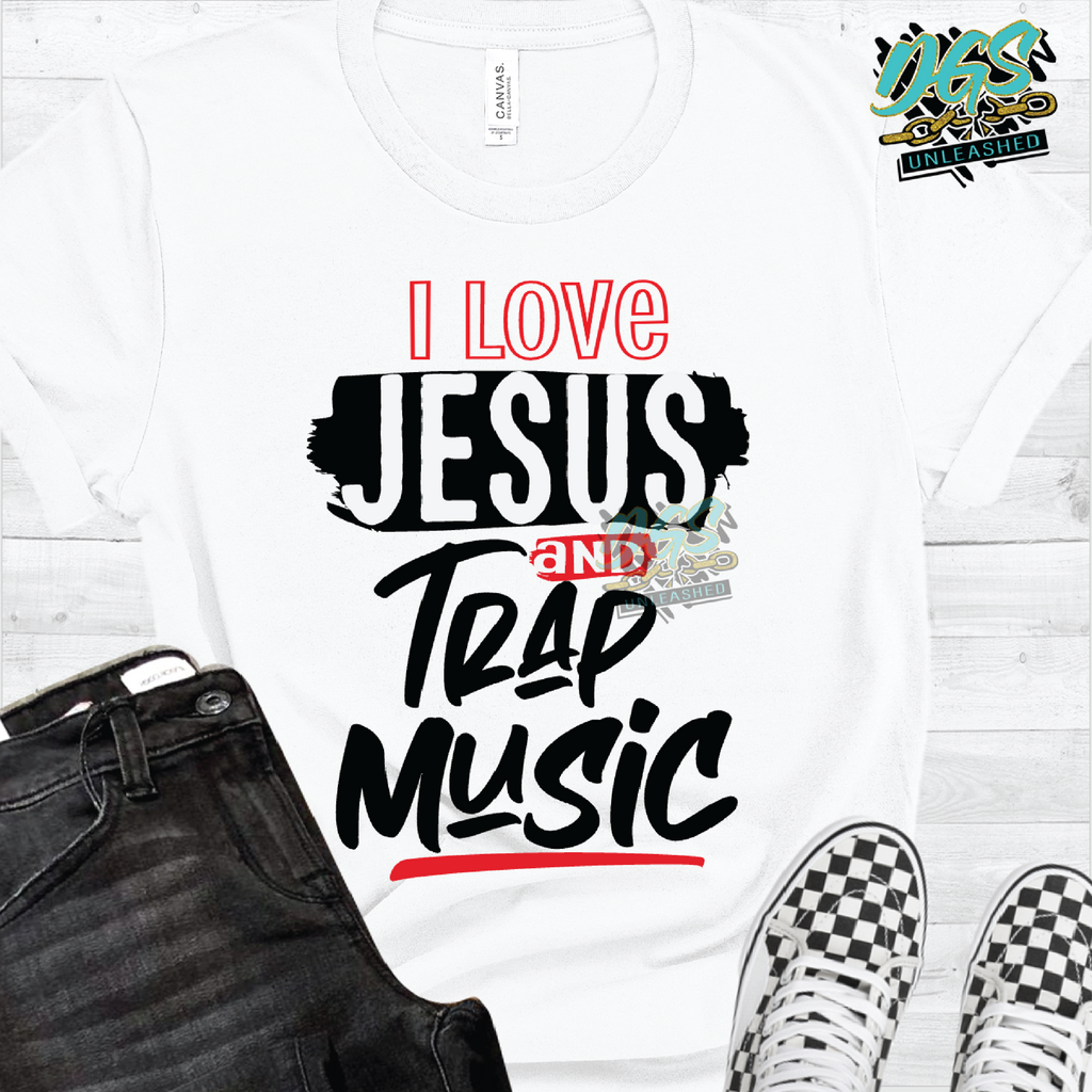 I Love Jesus and Trap Music SVG, DXF, PNG, and EPS Cricut-Silhouette Instant Digital Download