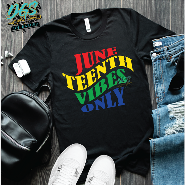Juneteenth Vibes Only SVG, DXF, PNG, and EPS Digital Files