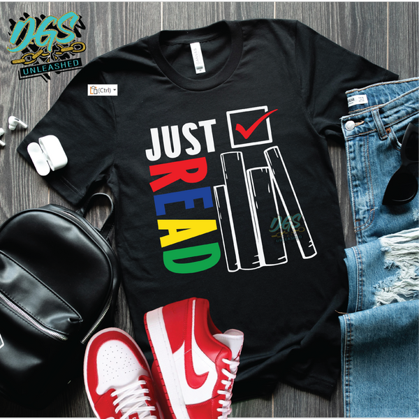 Just Read  SVG, PNG, DXF, EPS-Cricut-Silhouette-Instant Digital Download