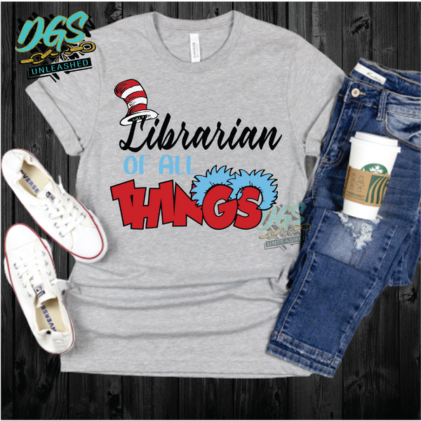 Librarian of All Things SVG, DXF, PNG, and EPS Cricut-Silhouette Instant Digital Download