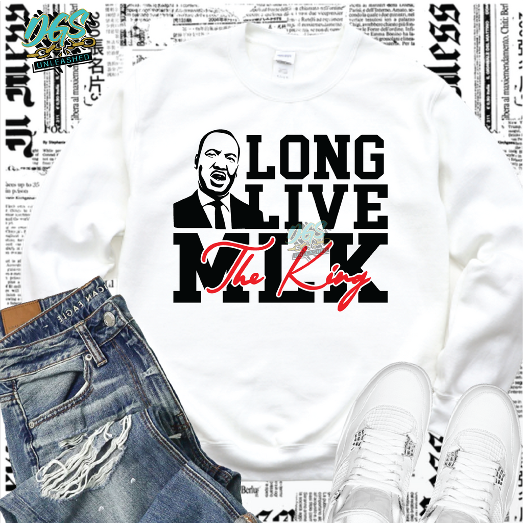 Long Live MLK The King SVG, DXF, PNG, and EPS Digital Files