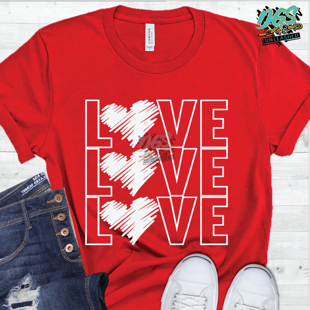 LOVE, Valentine, Heart SVG, DXF, PNG, and EPS Cricut-Silhouette Instant Digital Download
