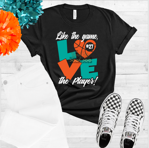 Basketball Love the Player Digital Design File