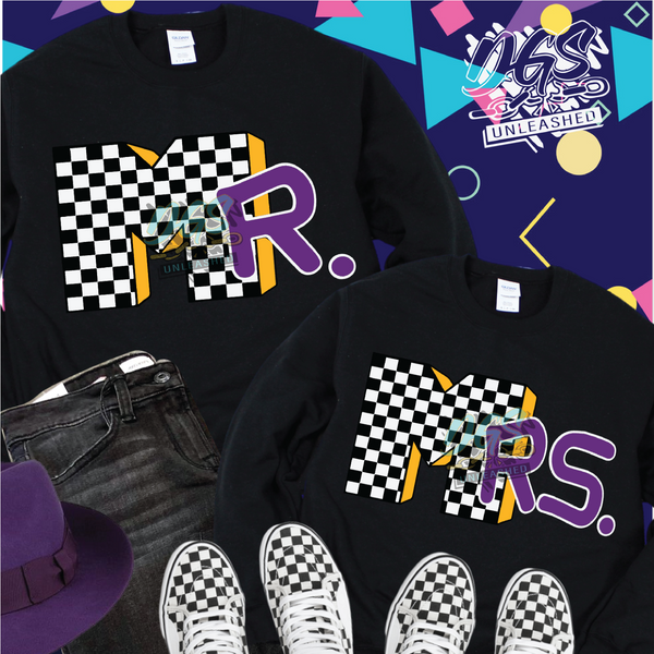 Mr and Mrs MTV Inspired Couple Design SVG, DXF, PNG, and EPS Instant Digital Download