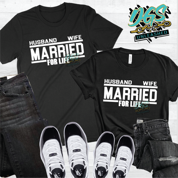 Married For Life- Husband And Wife SVG, PNG, DXF, EPS-Instant Digital Download
