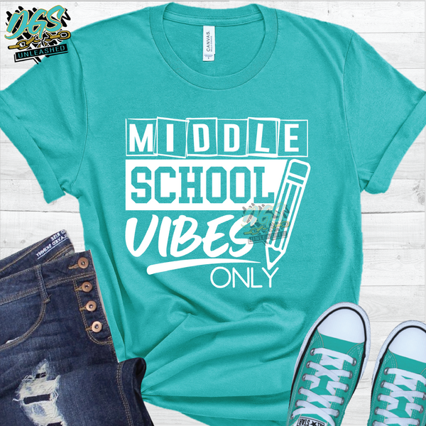 Middle School Vibes SVG, PNG, DXF, EPS-Instant Digital Download