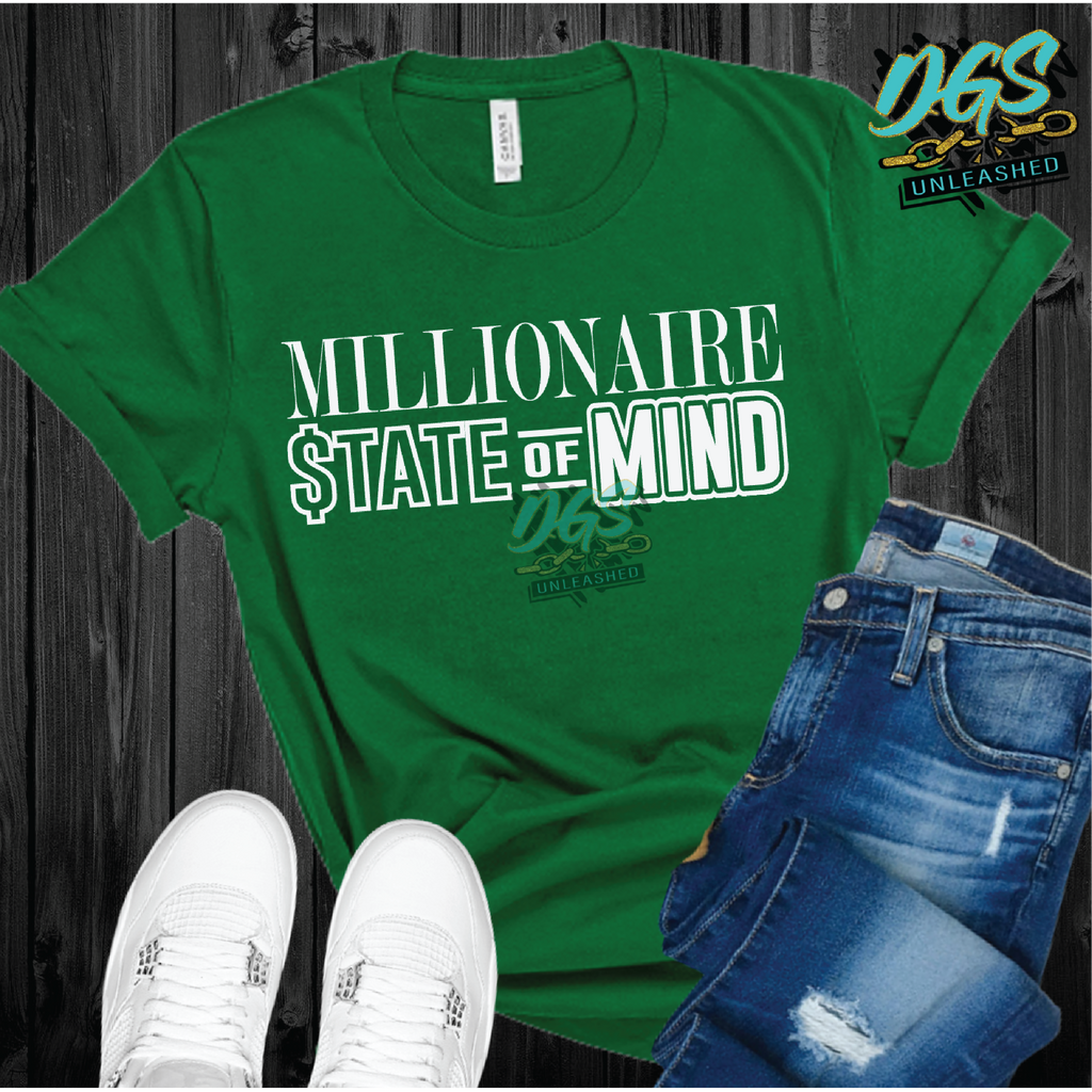 Millionaire State of Mind SVG, DXF, PNG, and EPS Cricut-Silhouette Instant Digital Download