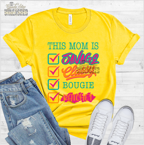 This Mom is a Savage SVG, DXF, PNG, and EPS Digital Files