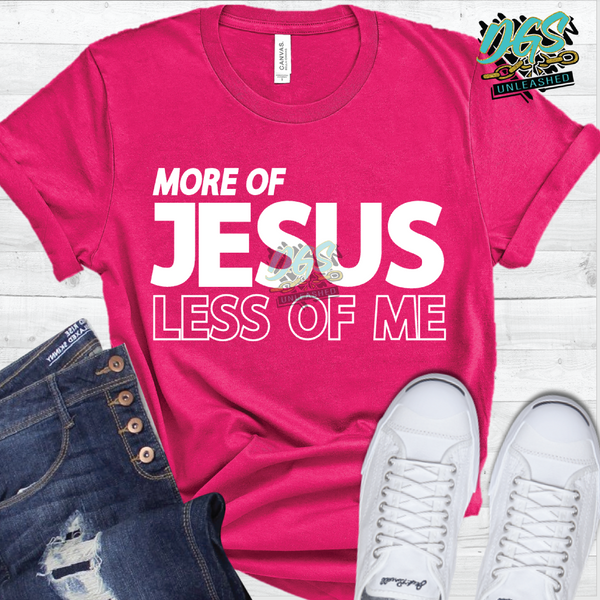 More of Jesus, Less of Me SVG, DXF, PNG, and EPS Cricut-Silhouette Instant Digital Download