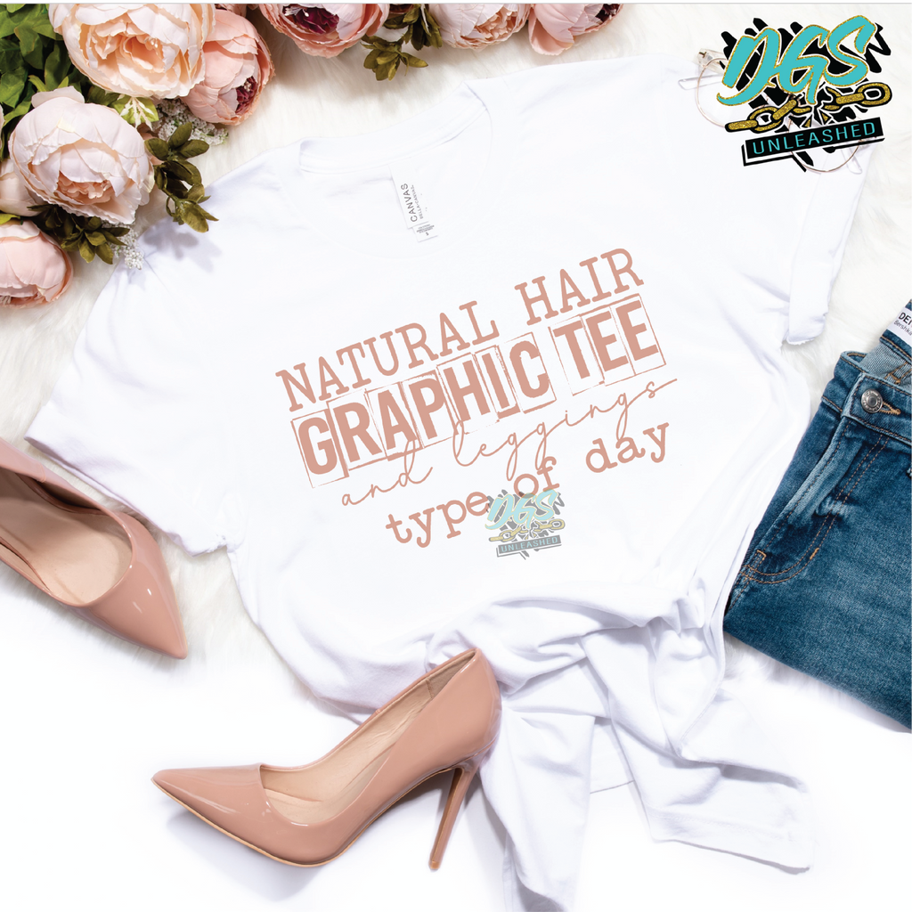 Natural Hair and Graphic Tee SVG, DXF, PNG, and EPS Digital Files