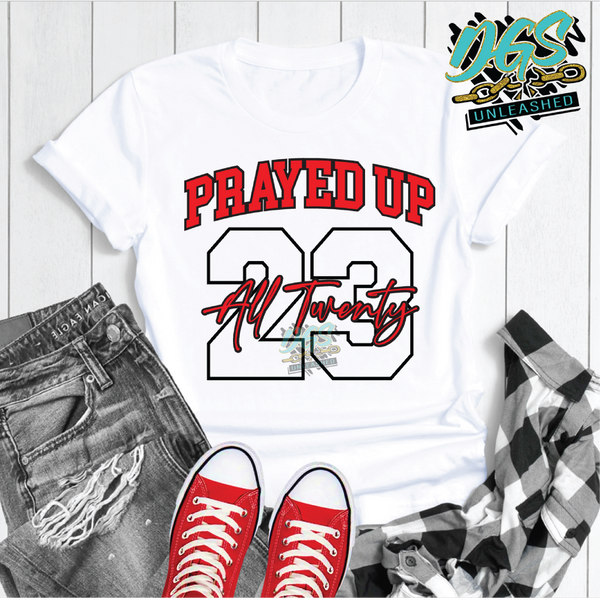 Prayed Up Twenty 23 SVG, PNG, DXF, EPS-Instant Digital Download