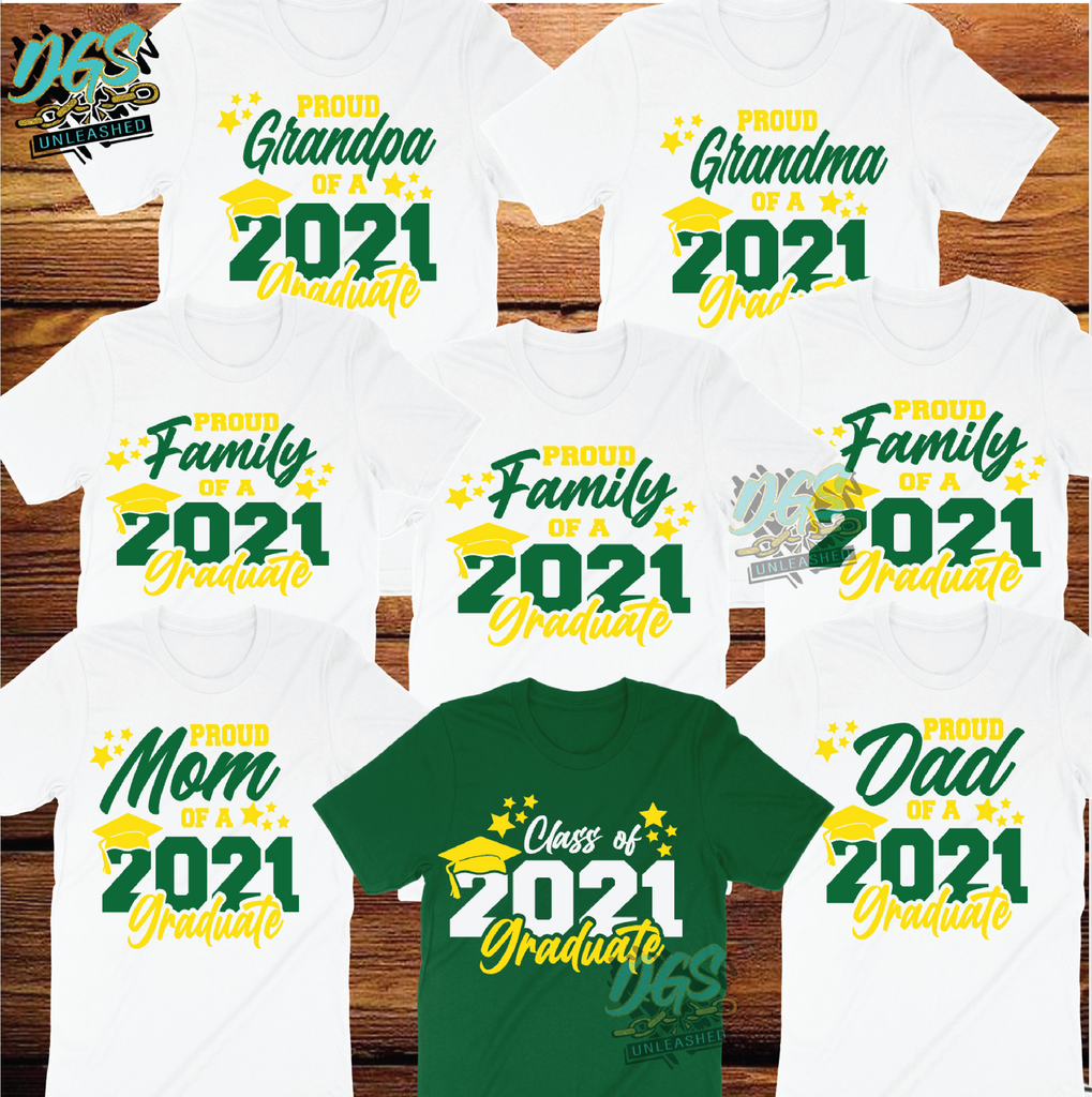 Proud Family of 2021 Graduate SVG, DXF, PNG, and EPS Cricut-Silhouette Instant Digital Download