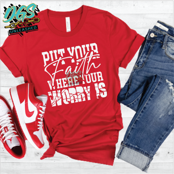 Put Your Faith Where Your Worry Is SVG, DXF, PNG, and EPS Cricut-Silhouette Instant Digital Download