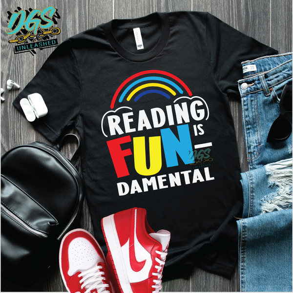 Reading is Fundamental  SVG, PNG, DXF, EPS-Instant Digital Download