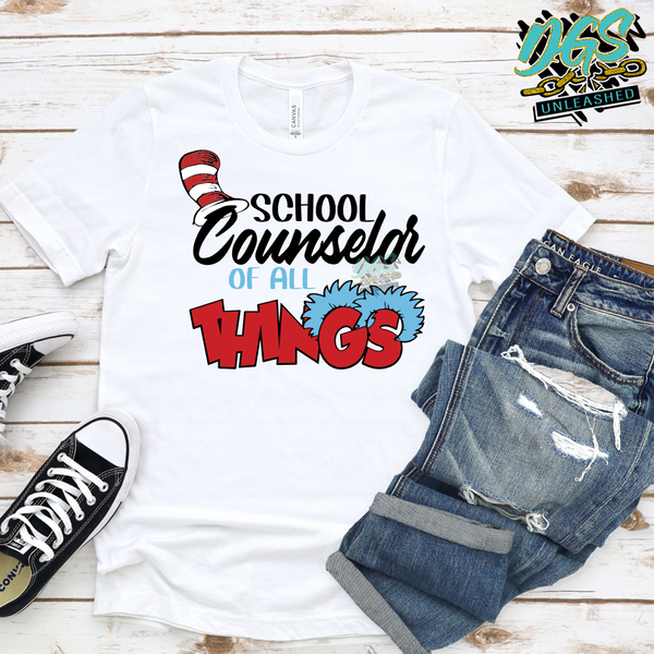 School Counselor of All Things SVG, DXF, PNG, and EPS Digital Files