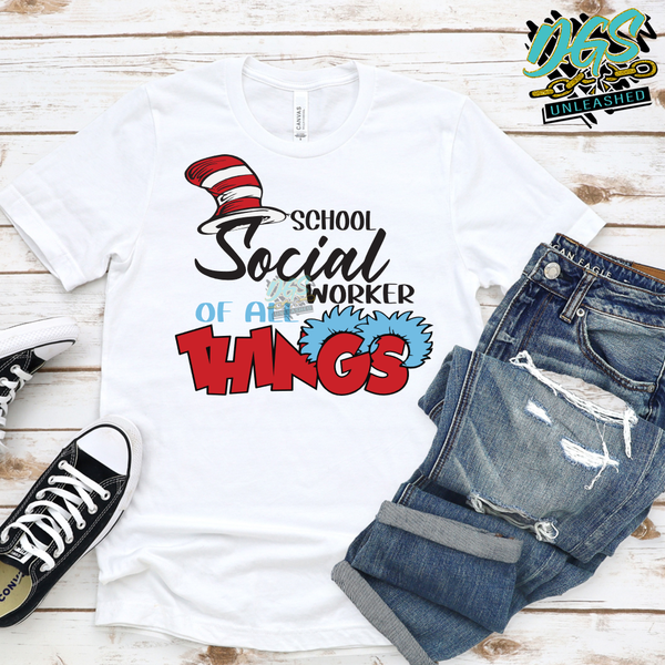 School Social Worker of All Things SVG, DXF, PNG, and EPS Digital Files