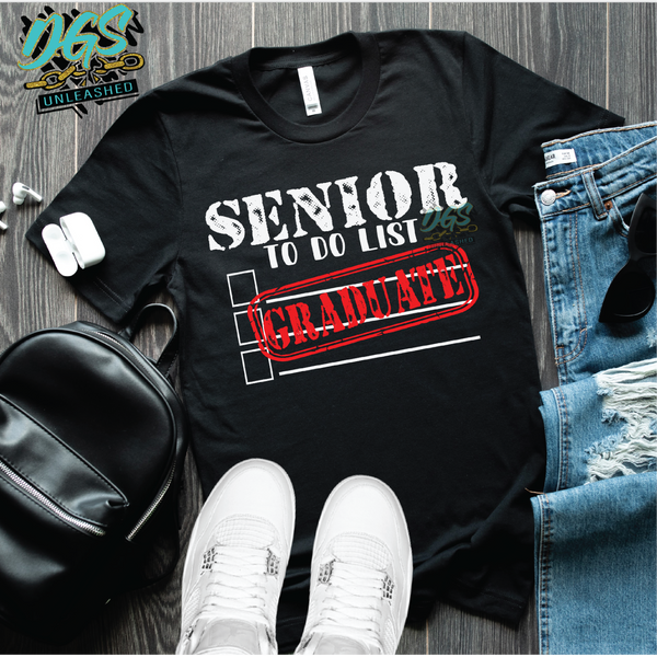 Senior To Do List  SVG, DXF, PNG, and EPS Cricut-Silhouette Instant Digital Download