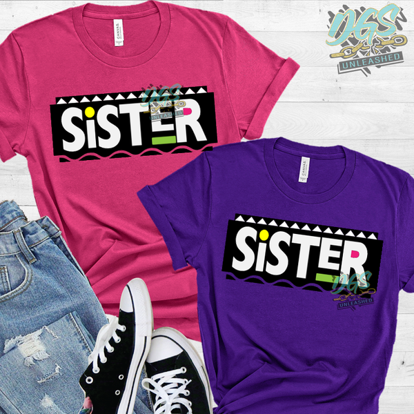 Sister Sister SVG, DXF, PNG, and EPS Digital Files
