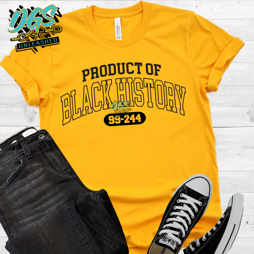 Product of Black History-Black (SCREEN PRINT TRANSFER ONLY!!)