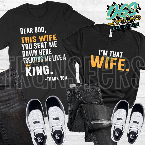 Dear God-King Set (SCREEN PRINT TRANSFER ONLY!!)