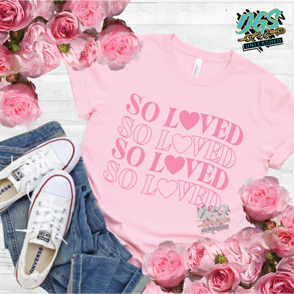 So Loved SVG, DXF, PNG, and EPS Cricut-Silhouette Instant Digital Download