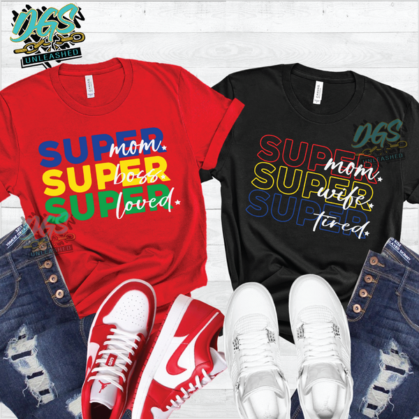 Super Mom labels SVG, DXF, PNG, and EPS Cricut-Silhouette Instant Digital Download