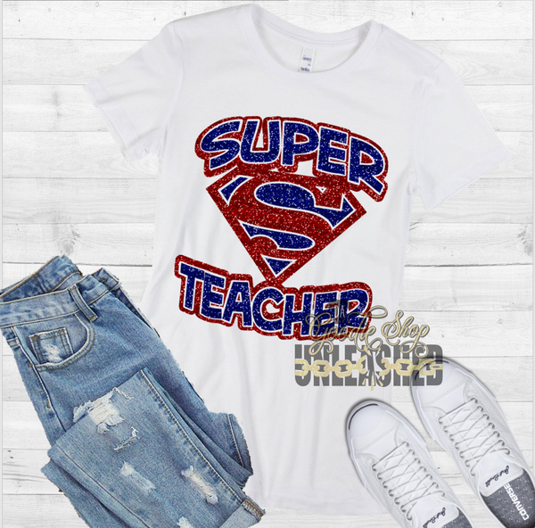 Super Teacher SVG, DXF, EPS, and PNG Graphic Design Cut File