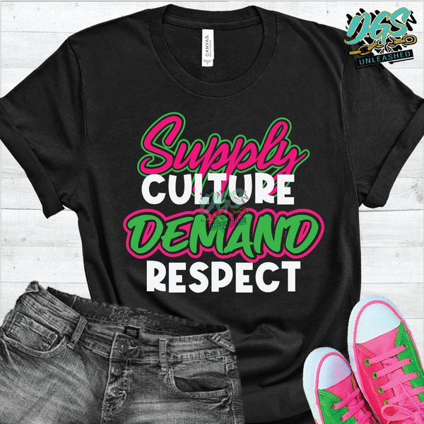 Supply Culture Demand Respect SVG, DXF, PNG, and EPS Cricut-Silhouette Instant Digital Download