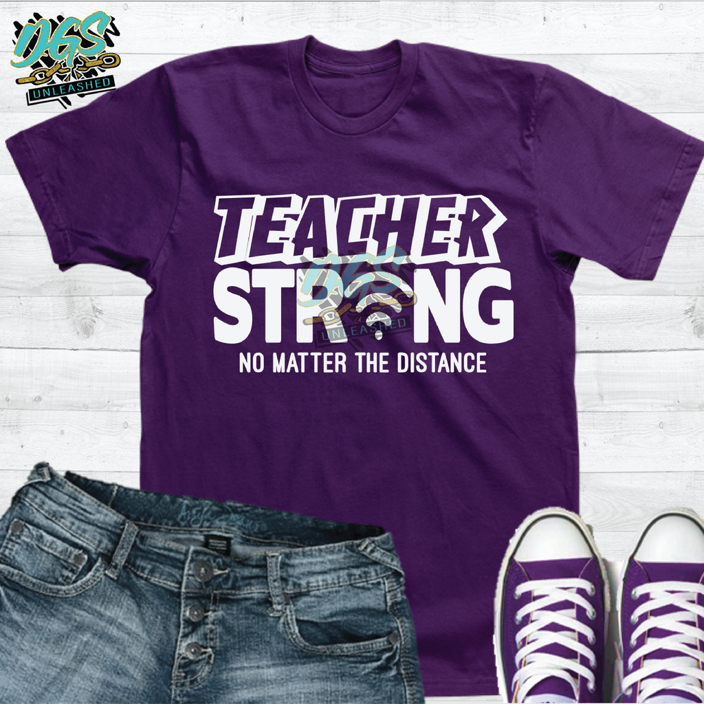 Teacher Strong SVG, DXF, PNG, and EPS Digital Files