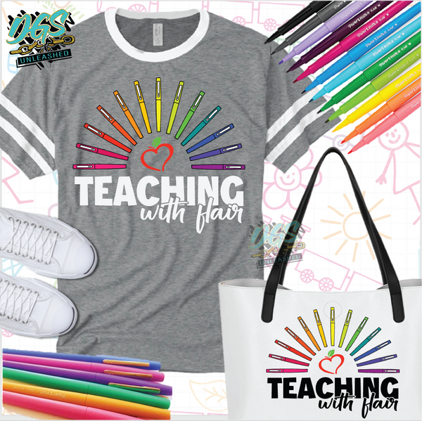 Teaching with Flair SVG, DXF, PNG, and EPS Cricut-Silhouette Instant Digital Download