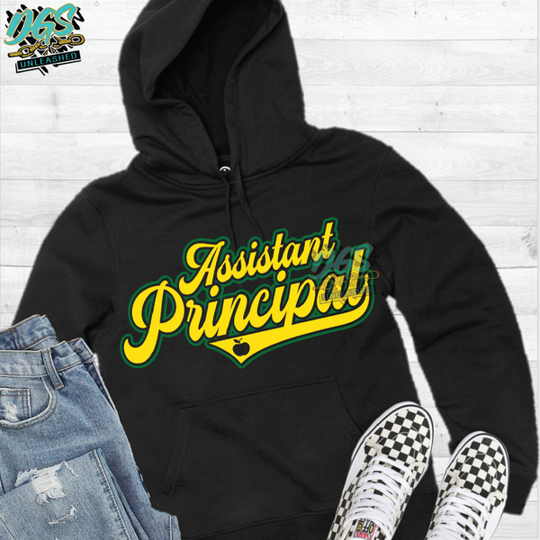 Assistant Principal Team Tee SVG, DXF, PNG, and EPS Digital Files