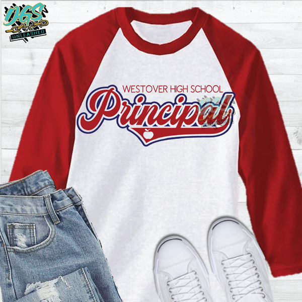 Principal Team Tee SVG, DXF, PNG, and EPS Digital Files